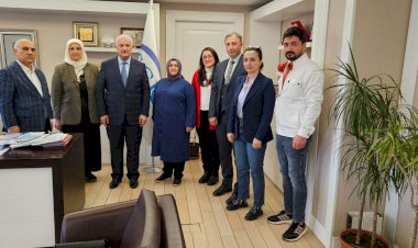 SGK KURUM BAŞKAN YARDIMCILARI VE DAİRE BAŞKANLARI ZİYARET EDİLDİ